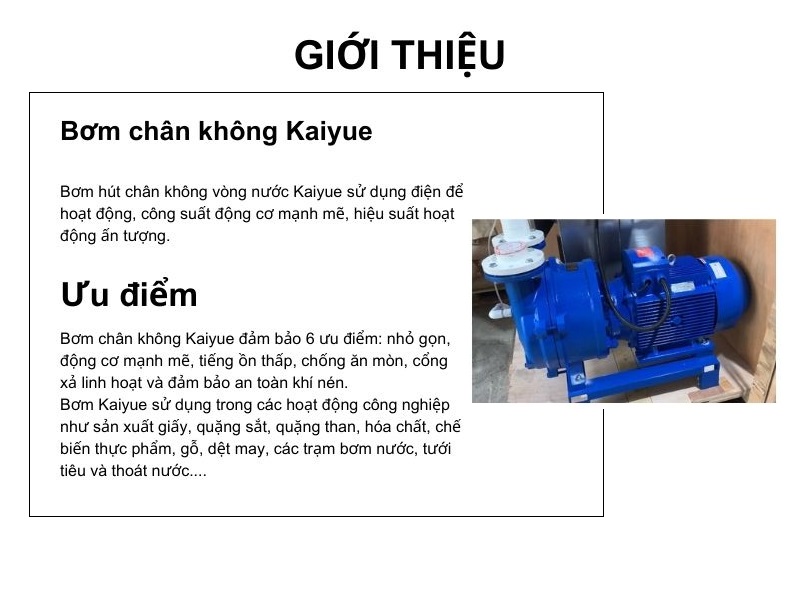 Combo máy bơm chân không vòng nước 11kw