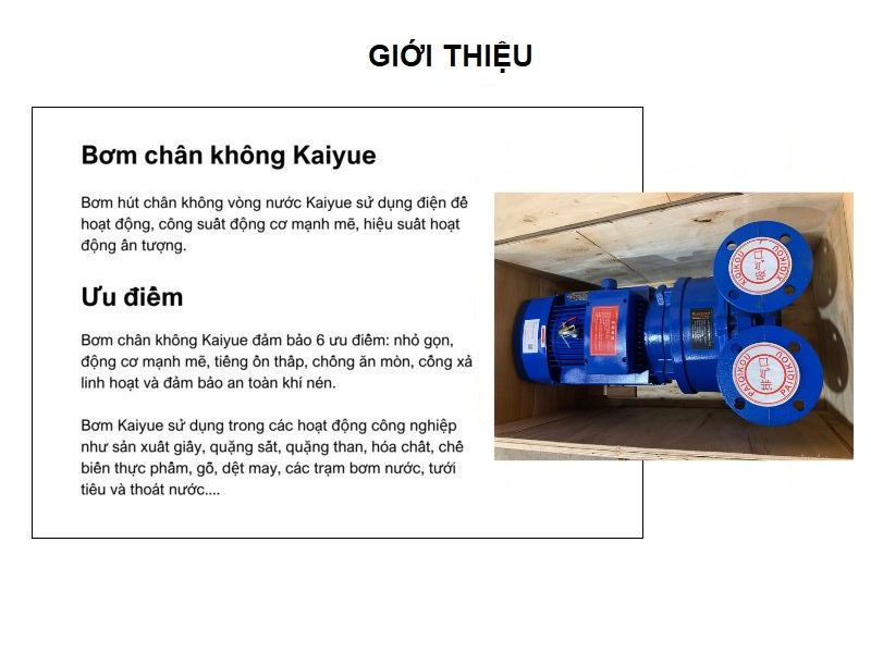 Combo máy bơm chân không vòng nước 7.5kw